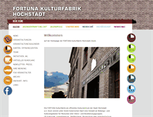 Tablet Screenshot of fortuna-kulturfabrik.de